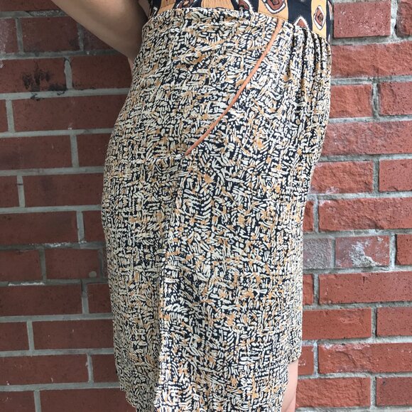 90's Vintage Funky Print Shorts - Union Made in USA - Elastic Back Waist - Picture 3 of 4